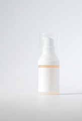 white cosmetic cream container