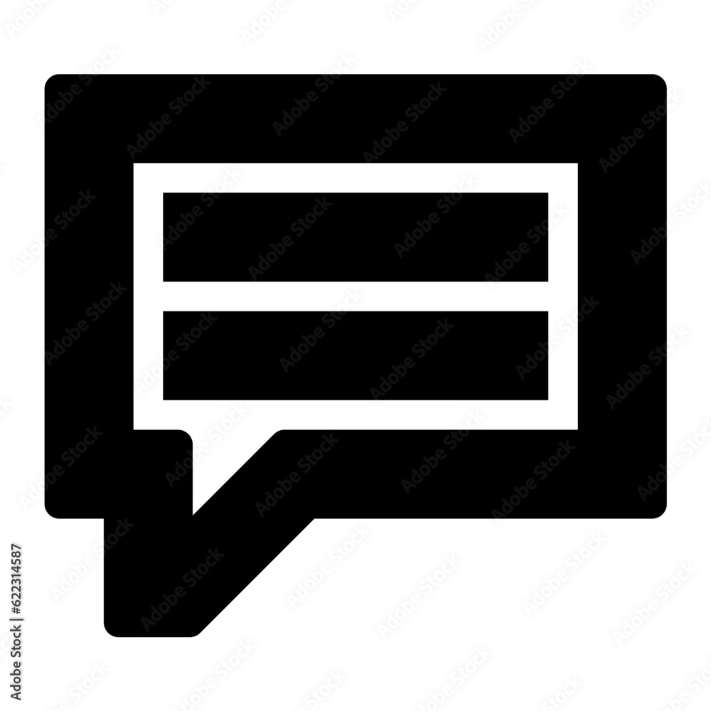 Poster message icon. suitable for website ui design
