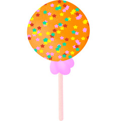 Colourful candy for halloween party.