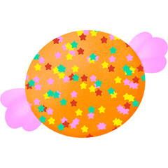 Colourful candy for halloween party.