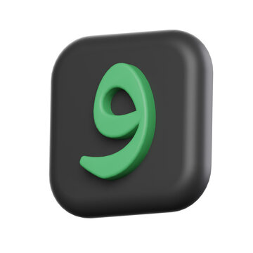 Waw Hijaiyah 3D Letter