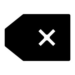 Obraz premium Delete icon. Suitable for website UI design