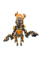 cyber dog is jumping attack