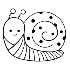 black and cartoon character
Snail