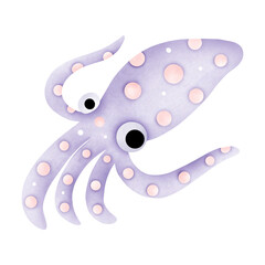 Purple squid