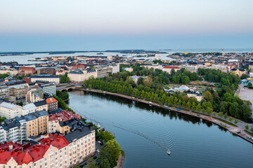 Fototapeta premium view of the city