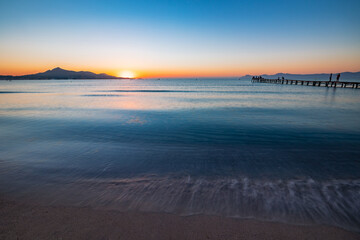 Fototapeta premium sunset on the beach