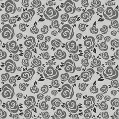 seamless vector flower pattern on  background