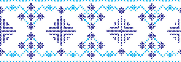 embroidered Ukrainian national pattern cross