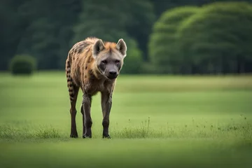Tuinposter hyena in the forest generated Ai technology © baloch