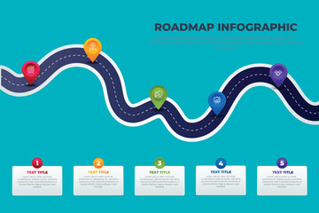 road infographic icons designed for abstract background template