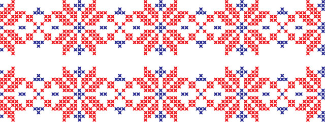 embroidered Ukrainian national pattern cross