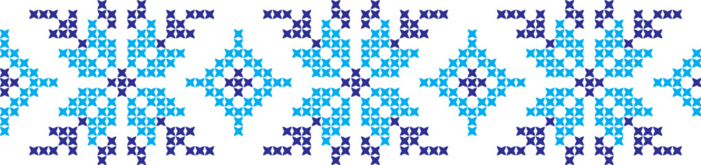 embroidered Ukrainian national pattern cross