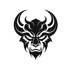 Viking head vector logo template. Viking head vector logo design