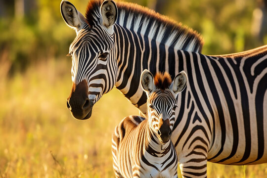 zebra in the wild