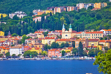 Town of Volosko waterfront view, Kvarner bay of Croatia