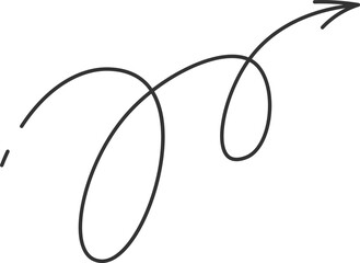 Curved Arrow Doodle