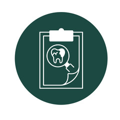 Fototapeta premium Dental checkup Vector Icon
