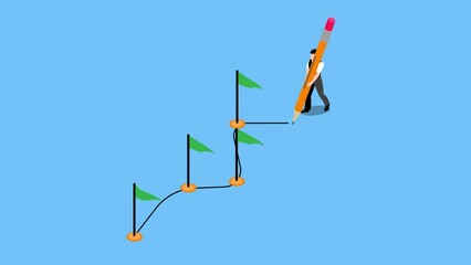 Workflow or working process, project progress, milestone or achievement tracking