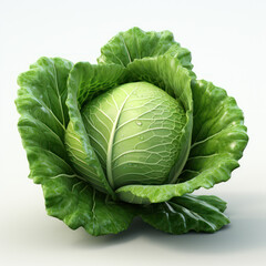 Obraz premium Cabbage on white background