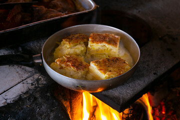 Potato cake is a dish consisting of a base of potatoes. It is consumed mainly in South American countries.