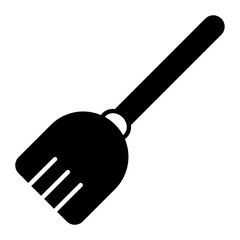 Broom Glyph Icon