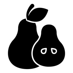 Pear Glyph Icon