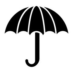 Umbrella Glyph Icon