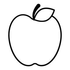 Apple Thin Line Icon