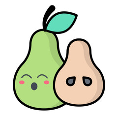Pear Line Color Icon