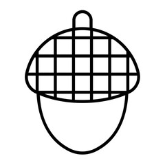 Acorn Thin Line Icon