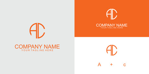 Fototapeta premium .Simple A and C combined letter logo design| premium vector