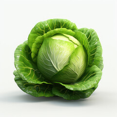 Obraz premium Cabbage on white background