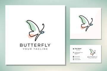 Beauty Flying Butterfly Logo