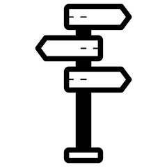 directional sign icon