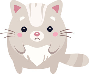 Round Cat Sad