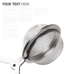 tea infuser isolated on white background