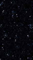 Abstract Black sky background with fine multi coloured dots pattern popping