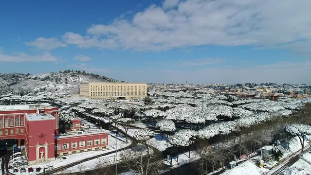 la logistica delle merci in Italia. Import Export.
L'nterporto di Padova, vista aerea dal drone