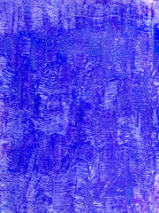 Colorful abstract wide brush painted textured background. Blue.