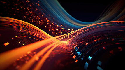 Abstract digital data background. Can be used in the description of network abilities, technological processes, digital storages, science, education, etc.