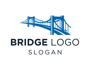 Logo about Bridge on a white background. created using the CorelDraw application.