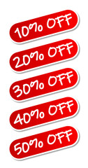 discount stickers illustration