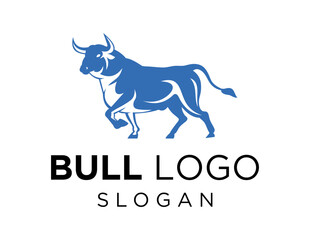 Logo about Bull on a white background. created using the CorelDraw application.