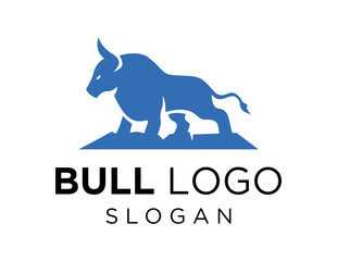 Logo about Bull on a white background. created using the CorelDraw application.