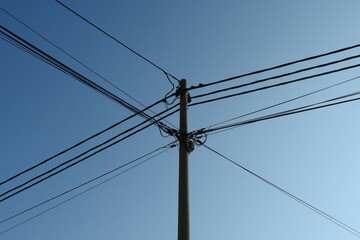 power lines and wires