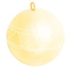 golden christmas ball