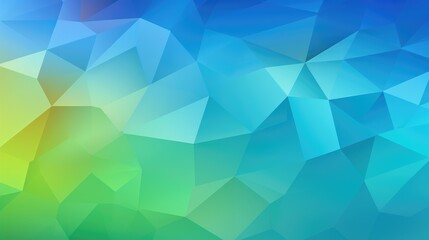 Obraz premium Geometric background, blue and green color, AI generated Image