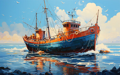 Obraz premium sea_boat