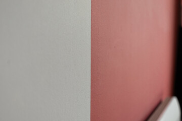 red and white wall